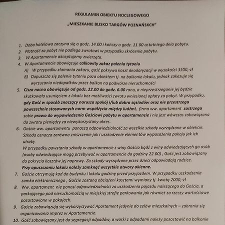 Apartamento Mieszkanie Blisko Targow Poznanskich Exterior foto